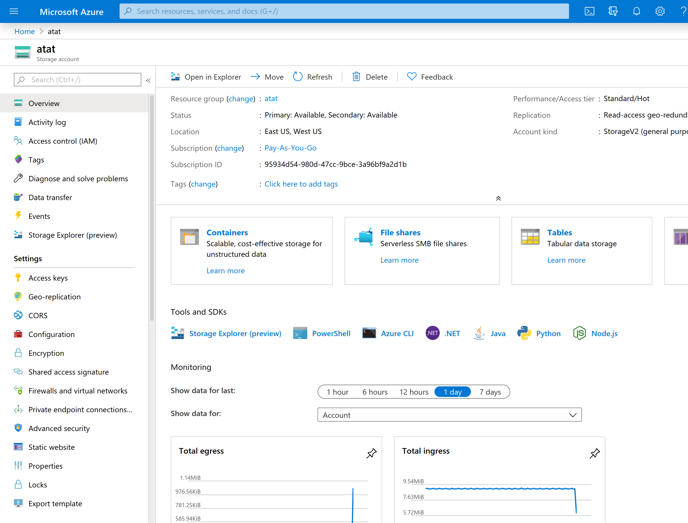 Cloud Storage Keys